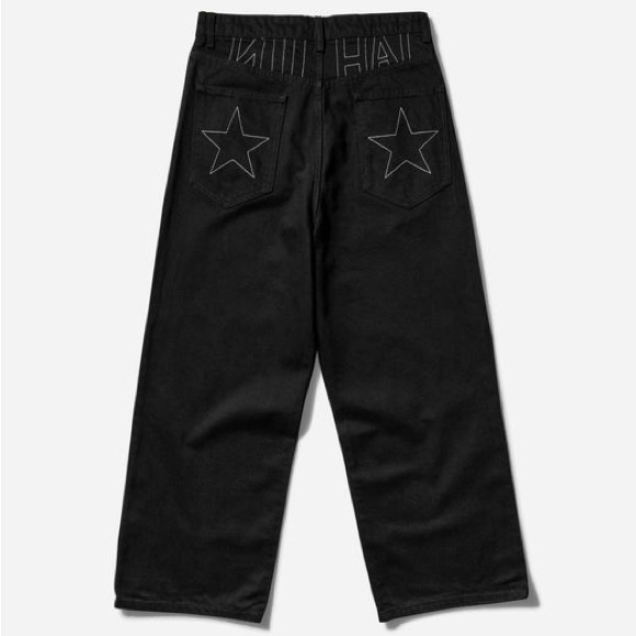 Black Baggy Niihai Jeans Sz Xs